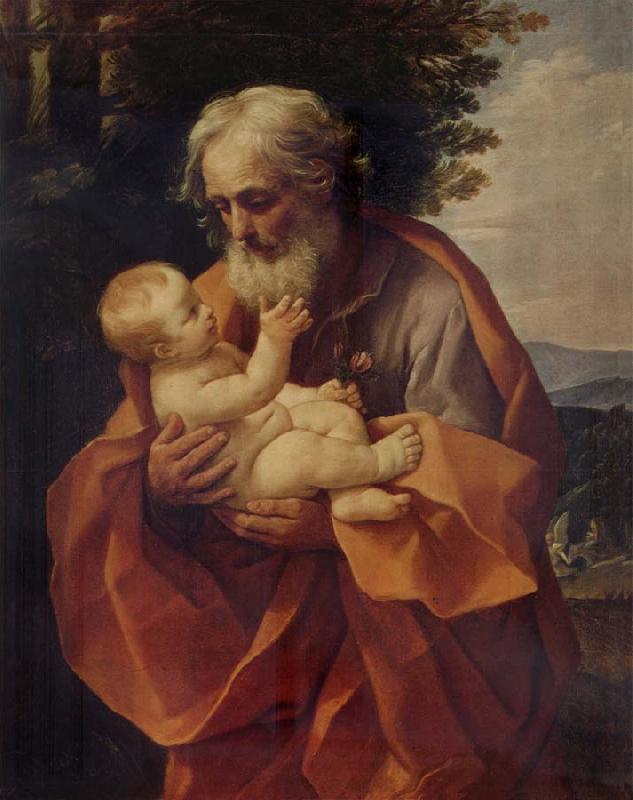 Guido Reni St Joseph with the Infant Christ oil painting image